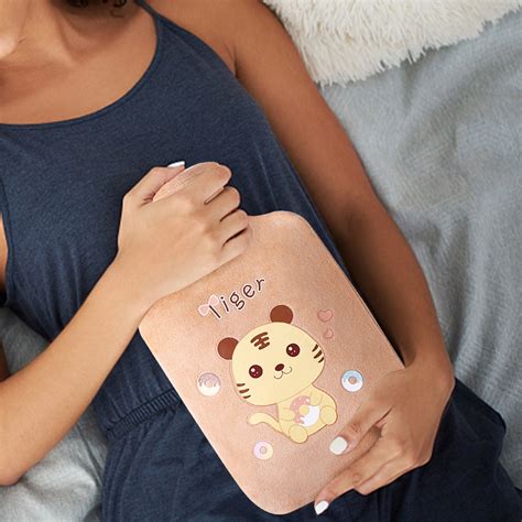 Jilgteok Cute Pet Plush Hand Warmer Bag Hot Water Warm Water Bag Hot Compress Warm Waist Warm