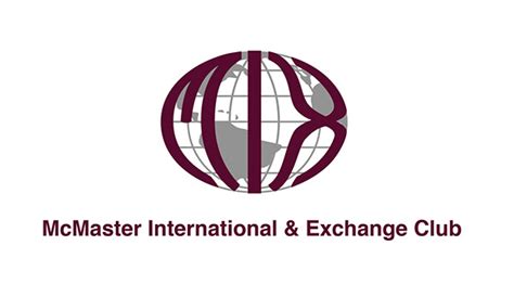 mcmaster international exchange club branding  behance