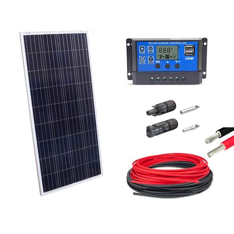 Kit Painel Placa Energia Solar W Contro A Cabo E Mc No Shoptime