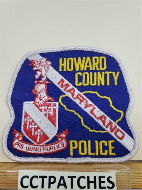 Howard County Maryland Police Shoulder Patch Md Ebay