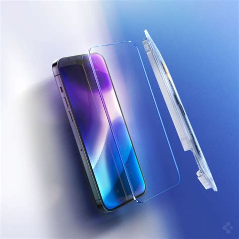 TVRZENÉ SKLO SPIGEN GLAS TR EZ FIT 2 PACK IPHONE 14 PRO MAX CLEAR