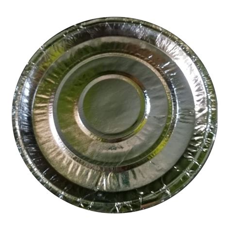 8inch Round Silver Paper Plate At Rs 10 Pack Silver Foil Paper Plates