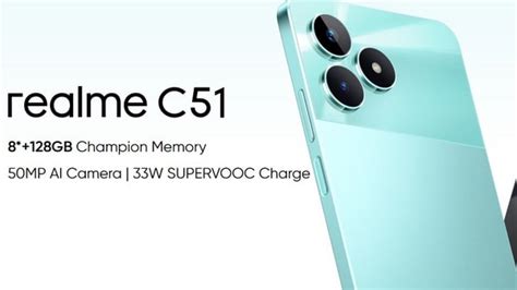 Realme C51, a budget-friendly smartphone launched in India. Check price ...