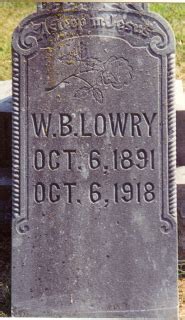 William Boone Lowry 1891 1918 Mémorial Find a Grave