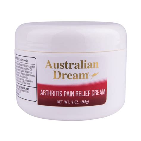 Arthritis Pain Relief Cream 4oz Jar Australian Dream