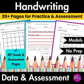Handwriting Student Assessment PDFs | TPT