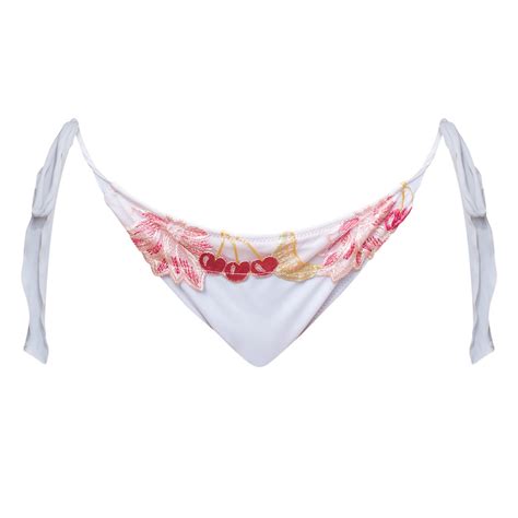 Ivy Swimwear Women S White Sirena In Cherry Lace Bikini Bottoms Modesens