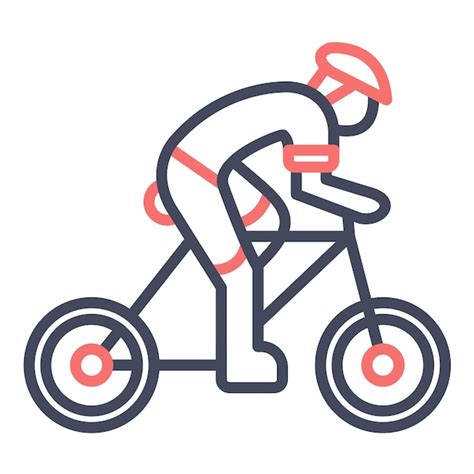 Premium Vector Cycling Vector Illustration Style