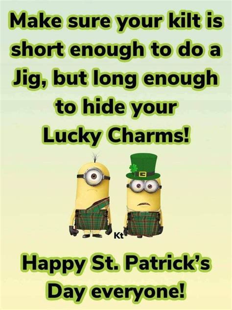 Minions Funny St Patrick S Day Joke Pictures Photos And Images For