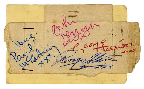 Lot Detail The Beatles 1963 Vintage Fully Group Signed Cigarette Pack