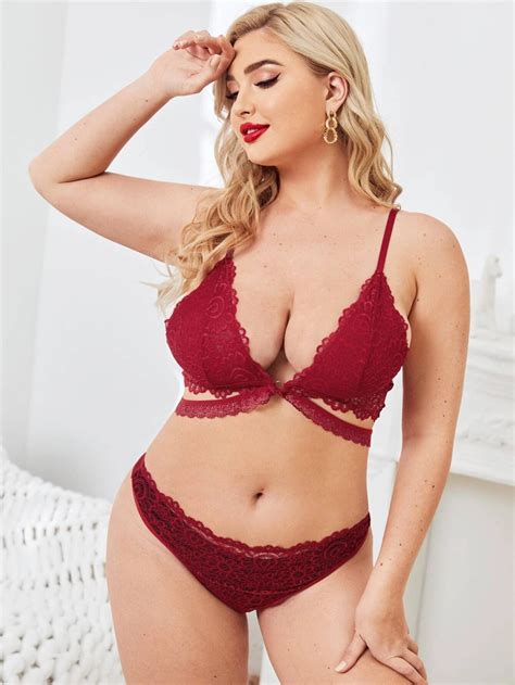 Plus Floral Lace Lingerie Set Artofit