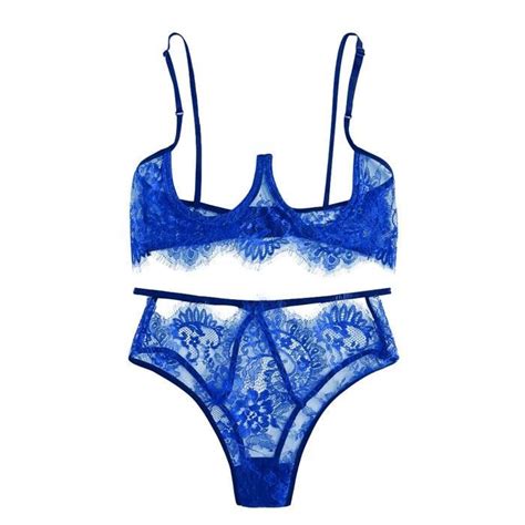 SOUTIEN GORGE Nouveau Sexy Fashion Lace Lingerie Underwear Pyjamas Thong Bleu Cdiscount Prêt à