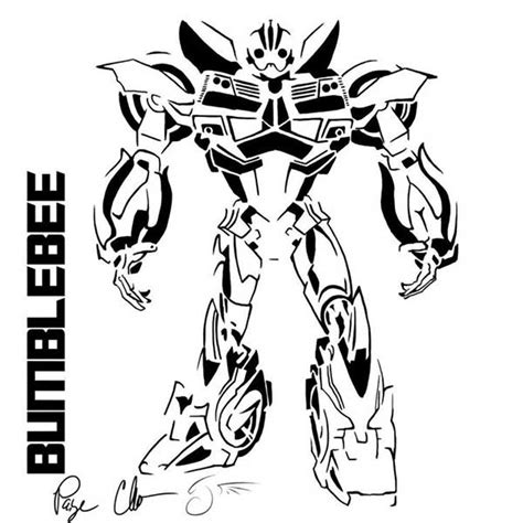 Desenhos Do Bumblebee Para Imprimir E Colorir