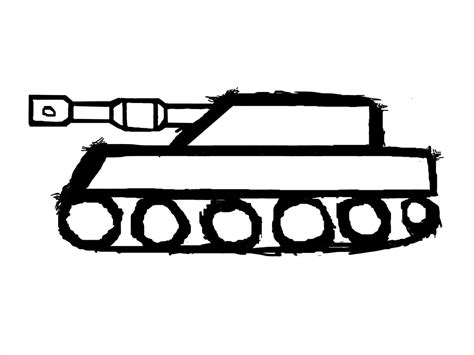 Simple Tank Drawing At Explore Collection Of