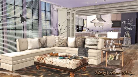 My Sims 4 Blog: Neutral Chic House by Ruby Red