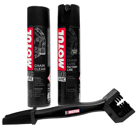 Motul Pack Grasa Cadena Factory C Limpiador De Cadena C Cepillo