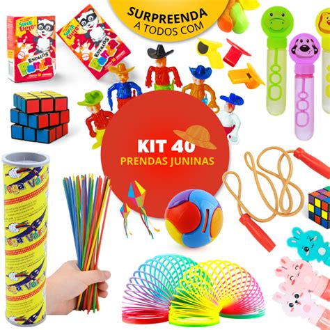 Brinquedos Lembrancinha Atacado - Prenda Festa Junina Kit 40 Brinquedos Atacado Lembrancinha Aniversário ...