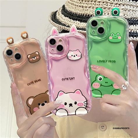 Cartoon D Frog Eyes Cat Ears Casing For Infinix Hot Play I I Note Pro SMART
