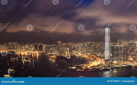 Concrete Forest For Both Side Of Hong Kong Editorial Photography