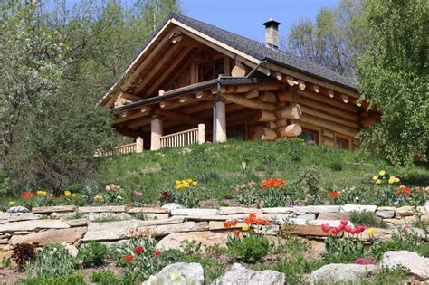 Italian Log Home Artisan Custom Log Homes