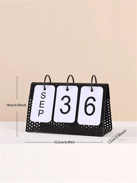 Metal Table Calendar Housewifery