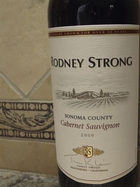 2009 Rodney Strong Sonoma County Cabernet Sauvignon First Pour Wine