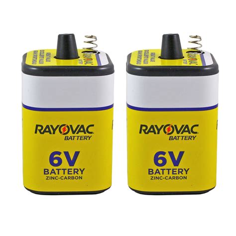 Rayovac 6 Volt Heavy Duty Lantern Battery 2 Pack Battery Mart