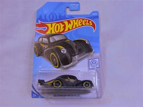 Models Hot Wheels Volkswagen VW Beetle Matt Black Kafer Racer Mooneyes Long Card Was
