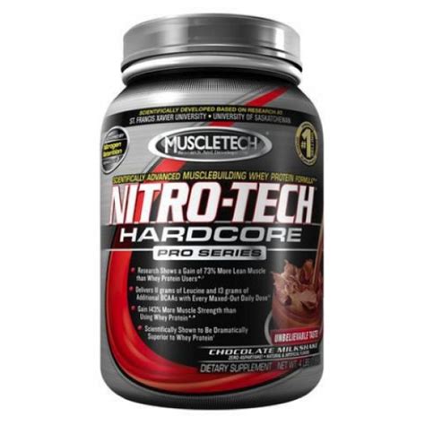 Протеин Muscletech Nitro Tech Hardcore 907 грамм — купить недорого в Москве