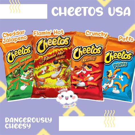 Jual READY STOCK CHEETOS USA IMPORT FLAMING HOT CRUNCHY JALAPENO PUFFS Shopee Indonesia