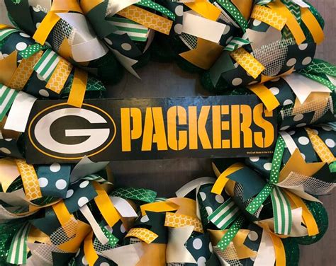 Green Bay Packers Wreath Etsy