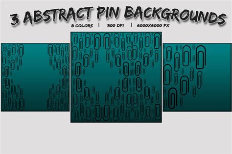Bundle Of 3 Abstract Pin Backgrounds