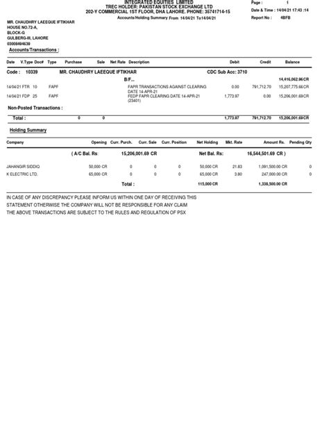 Account Ledger | PDF | Debits And Credits | Financial Economics