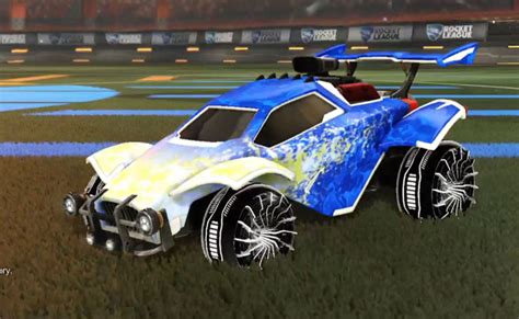 Rocket League Titanium White Octane Design With Dissolver Titanium