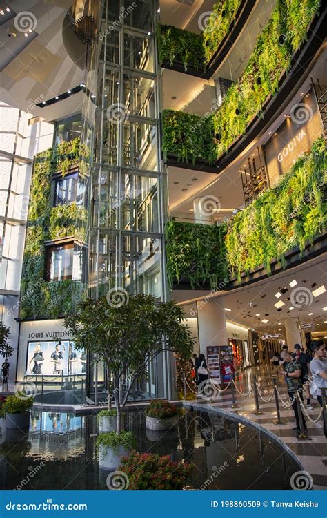 Beautiful Interior Of A Large Shopping Center Siam Paragon Editorial