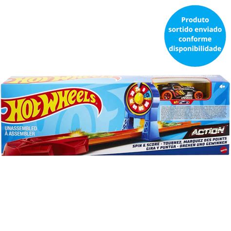 Pista Lançador e Carrinho Hot Wheels Action Sortido Mattel