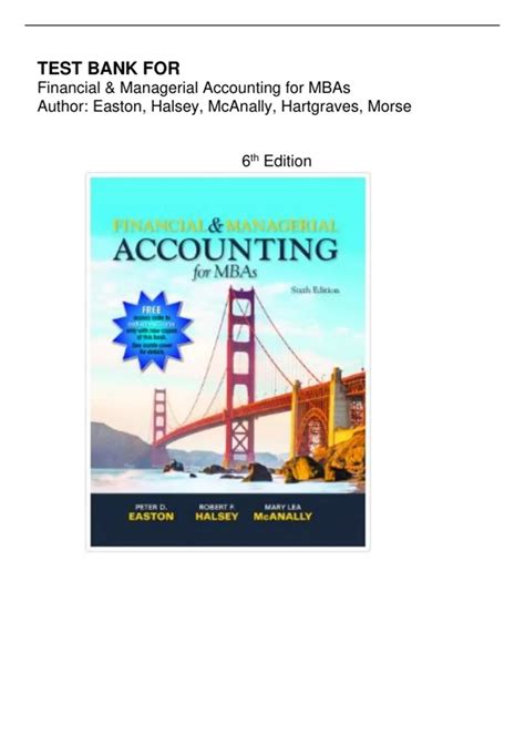 Managerial Accounting For Mbas Easton 5th Edition 4