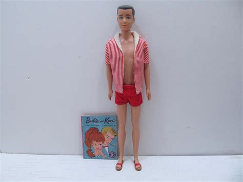 Mattel Brunette Molded Hair Ken Doll Etsy