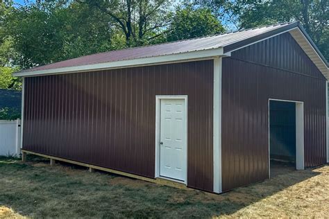 24x32 Pole Barn Garage In Cinnaminson Nj Extreme Pole Buildings