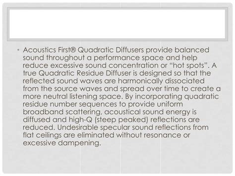 Ppt Quadratic Diffuser Model Q Powerpoint Presentation Free Download