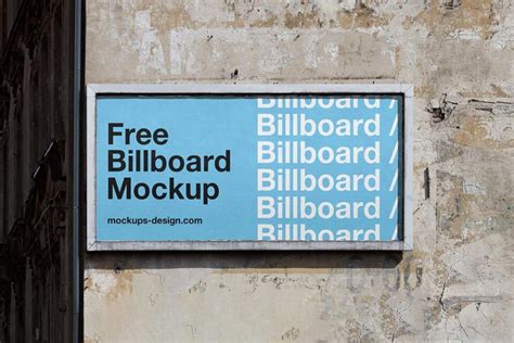 Free Wall Billboard Mockup Psd Mockuptree