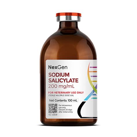 Sodium Salicylate 200 Mgml Equine Pain Management For Veterinarian