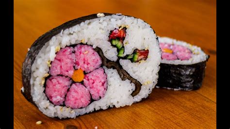 How To Make Flower Sushi Art Amazing Food Recipe Youtube