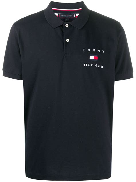 Tommy Hilfiger Embroidered Logo Polo Shirt - Farfetch