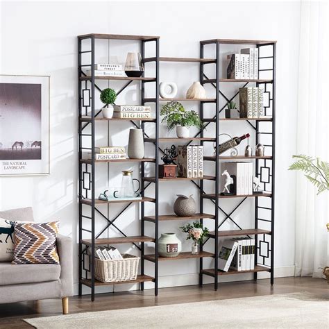 15 Collection Of Brown Metal Bookcases