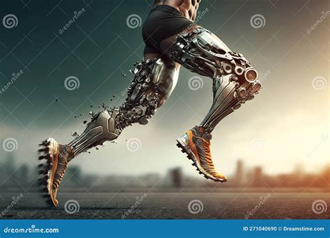 Health And Technology Of Future Robotic Limbs Concept Disabled