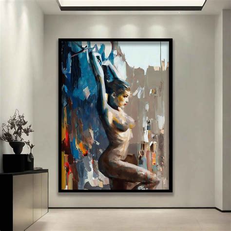Colorful Nude Woman Art Erotic Wall Decor Bedroom Gift Sexy Girl Poster Etsy