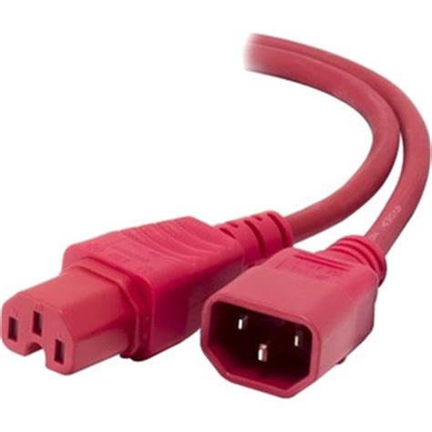 Alogic 2M IEC C14 To IEC C15 High Temperat - MF-C14C15-02-RD