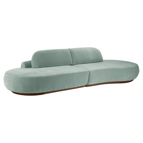 Naked Curved Sectional Sofa Piece With Beech Ash And Smooth For Sale At StDibs