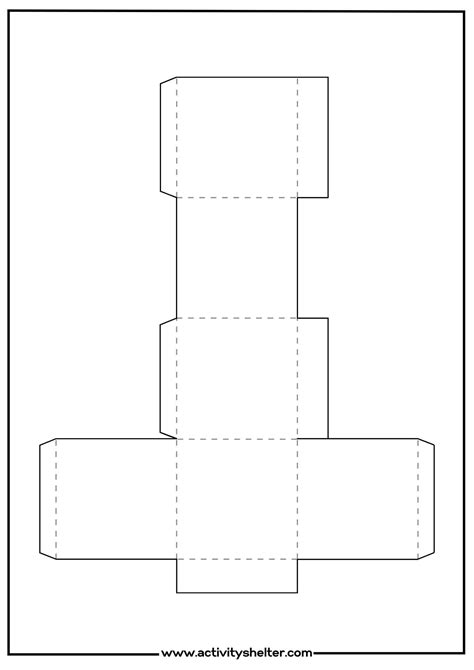 Cube Template Printable Activity Shelter